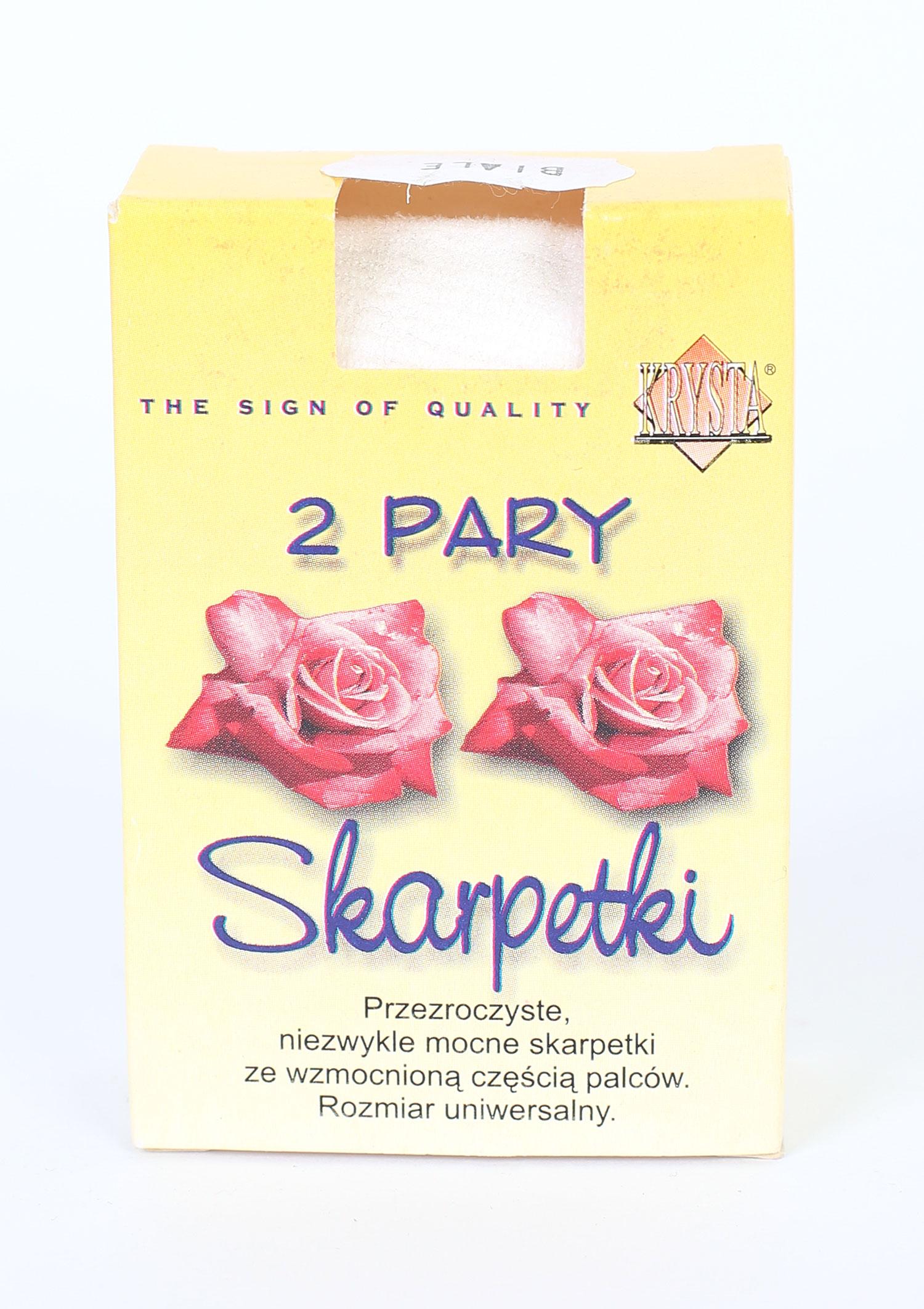 Cienkie skarpetki damskie Elastil BIAŁY 100-zl