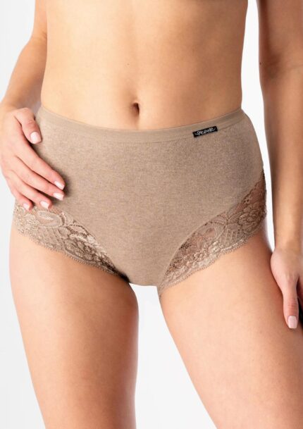Majtki|Figi damskie z grubej bawełny (2pack) wyższy stan LPF 729 Hot Touch Key